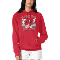 Tampa Bay Buccaneers G-III 4Her by Carl Banks Women's Flowers Team Logo Graphic Fleece Pullover Hoodie