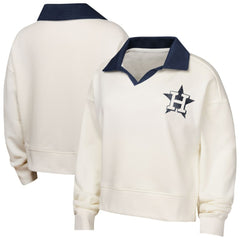 Houston Astros Girls Youth Ballpark Hit Collared V-Neck Pullover Sweatshirt | MLB Near me