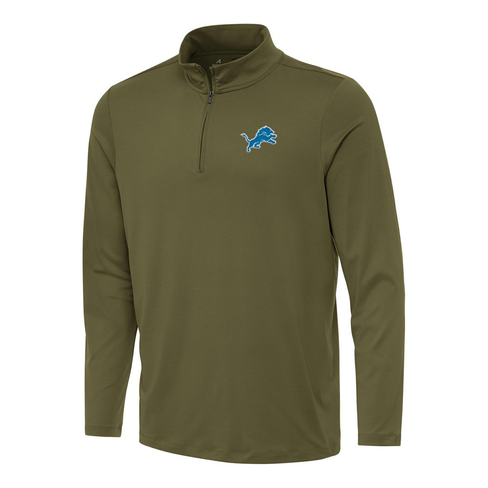 Detroit Lions Antigua Reprocess Quarter-Zip Top