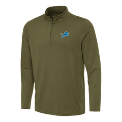 Detroit Lions Antigua Reprocess Quarter-Zip Top