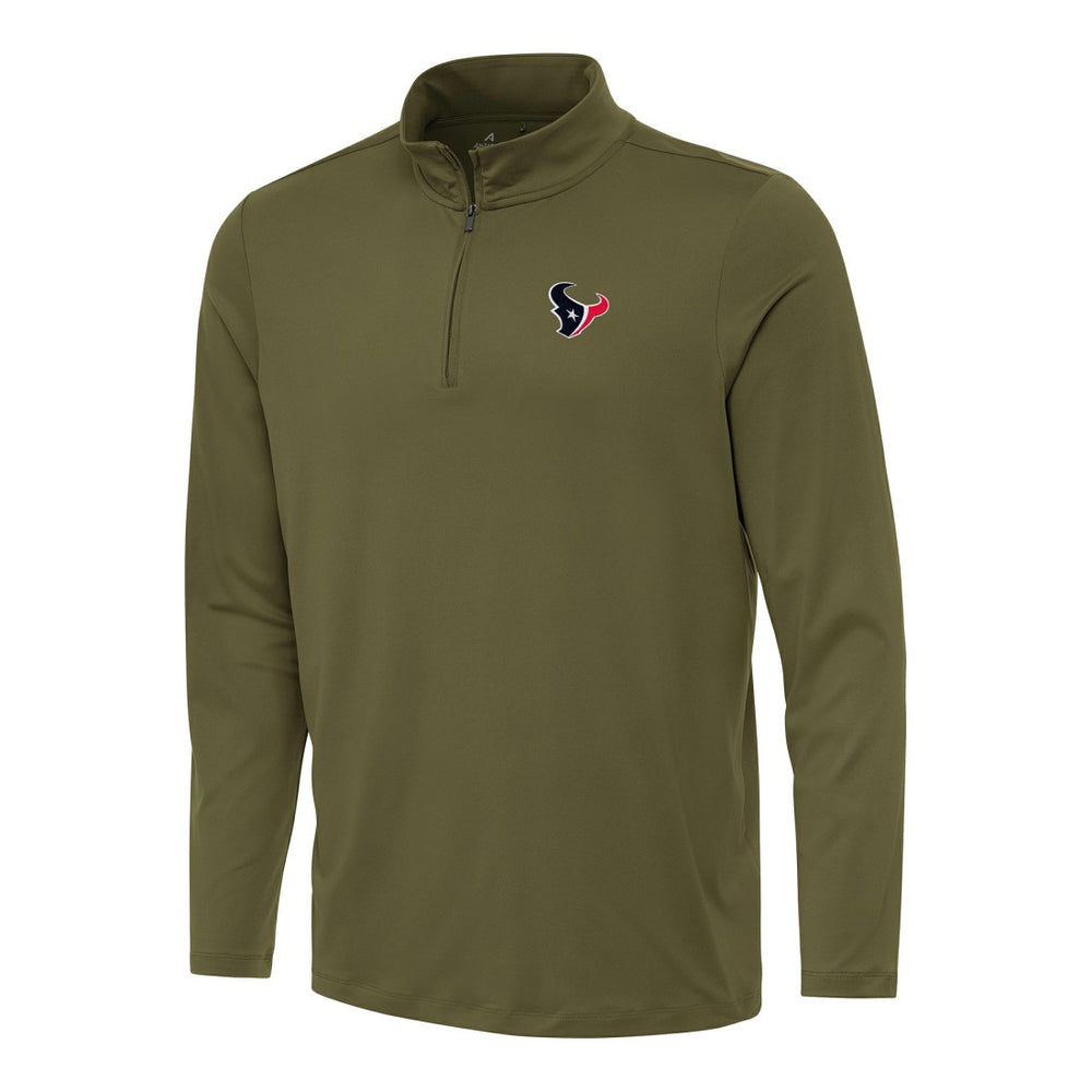Houston Texans Antigua Reprocess Quarter-Zip Top