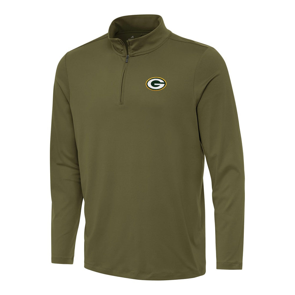 Green Bay Packers Antigua Reprocess Quarter-Zip Top