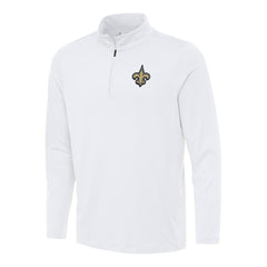 New Orleans Saints Antigua Reprocess Quarter-Zip Top