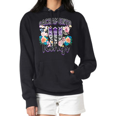 Sacramento Kings G-III 4Her by Carl Banks Women's Flowers Team Logo Graphic Fleece Pullover Hoodie For Sale