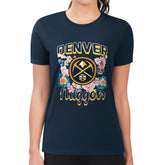 Denver Nuggets G-III 4Her by Carl Banks Women's Super-Slim Fit Lightweight Flowers Team Logo Graphic T-Shirt sale Outlet