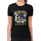 Golden State Warriors G-III 4Her by Carl Banks Women's Super-Slim Fit Lightweight Flowers Team Logo Graphic T-Shirt sale Online