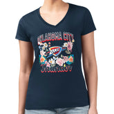 Oklahoma City Thunder G-III 4Her by Carl Banks Women's Super-Slim Fit Lightweight Flowers Team Logo Graphic V-Neck T-Shirt Online