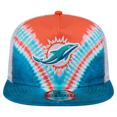 Miami Dolphins New Era Throwback Dye Golfer Snapback Hat