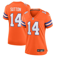 Denver Broncos Nike Courtland Sutton Women's Mile High Collection 1977 Throwback Player Game Jersey