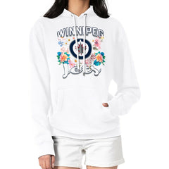 Winnipeg Jets G-III 4Her by Carl Banks Women's Flower Logo Pullover Hoodie Outlet