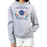 Toronto Maple Leafs G-III 4Her by Carl Banks Women's Flower Logo Pullover Hoodie Outlet