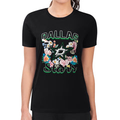 Dallas Stars G-III 4Her by Carl Banks Women's Super-Slim Fit Lightweight Flower Logo T-Shirt Discount
