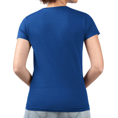 Edmonton Oilers G-III 4Her by Carl Banks Women's Super-Slim Fit Lightweight Flower Logo V-Neck T-Shirt Outlet