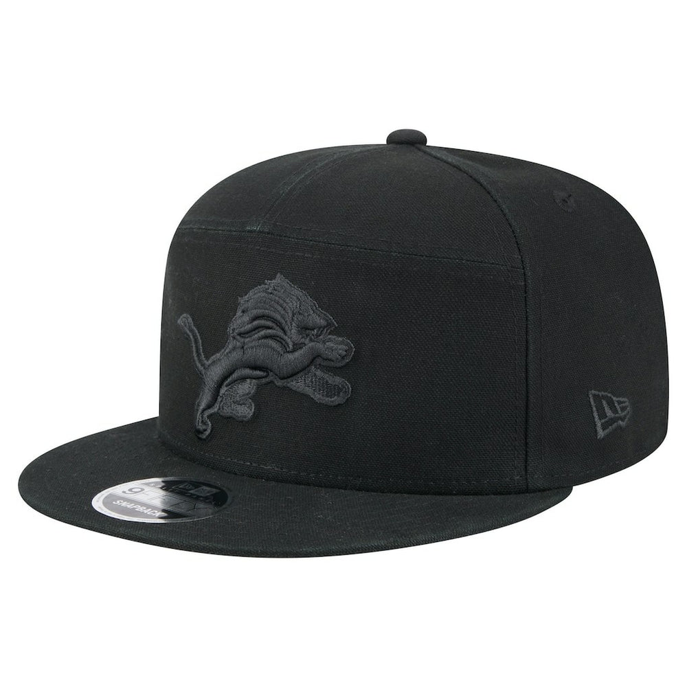 Detroit Lions New Era Adventure Canvas Split Panel 9FIFTY Snapback Hat