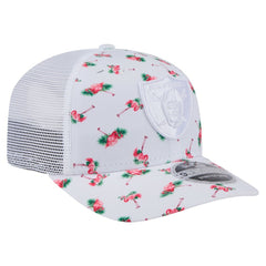 Las Vegas Raiders New Era Adventure Flamingo Pattern 9SEVENTY Stretch-Snap Hat
