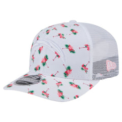 Los Angeles Chargers New Era Adventure Flamingo Pattern 9SEVENTY Stretch-Snap Hat