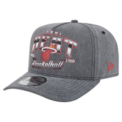 Miami Heat Throwback Washed Pre-Curved 9FIFTY Snapback Hat On Sale