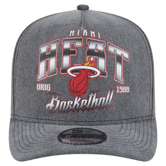 Miami Heat Throwback Washed Pre-Curved 9FIFTY Snapback Hat On Sale