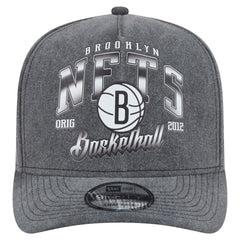 Brooklyn Nets Throwback Washed Pre-Curved 9FIFTY Snapback Hat On Sale
