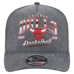 Chicago Bulls Throwback Washed Pre-Curved 9FIFTY Snapback Hat On Sale