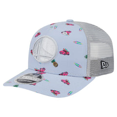 Golden State Warriors Adventure Aloha Pattern 9SEVENTY Stretch-Snap Hat sale New
