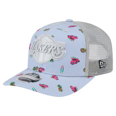 Los Angeles Lakers Adventure Aloha Pattern 9SEVENTY Stretch-Snap Hat Online