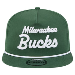 Milwaukee Bucks Team Text Golfer Snapback Hat For Sale
