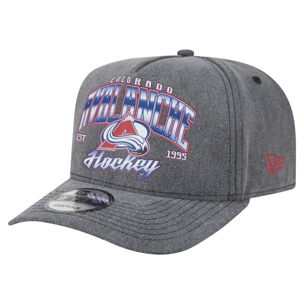 Colorado Avalanche New Era Throwback Washed A-Frame Pre-Curved 9FIFTY Snapback Hat Outlet