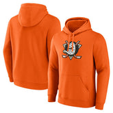 Anaheim Ducks Fanatics Primary Logo Fleece Pullover Hoodie Outlet