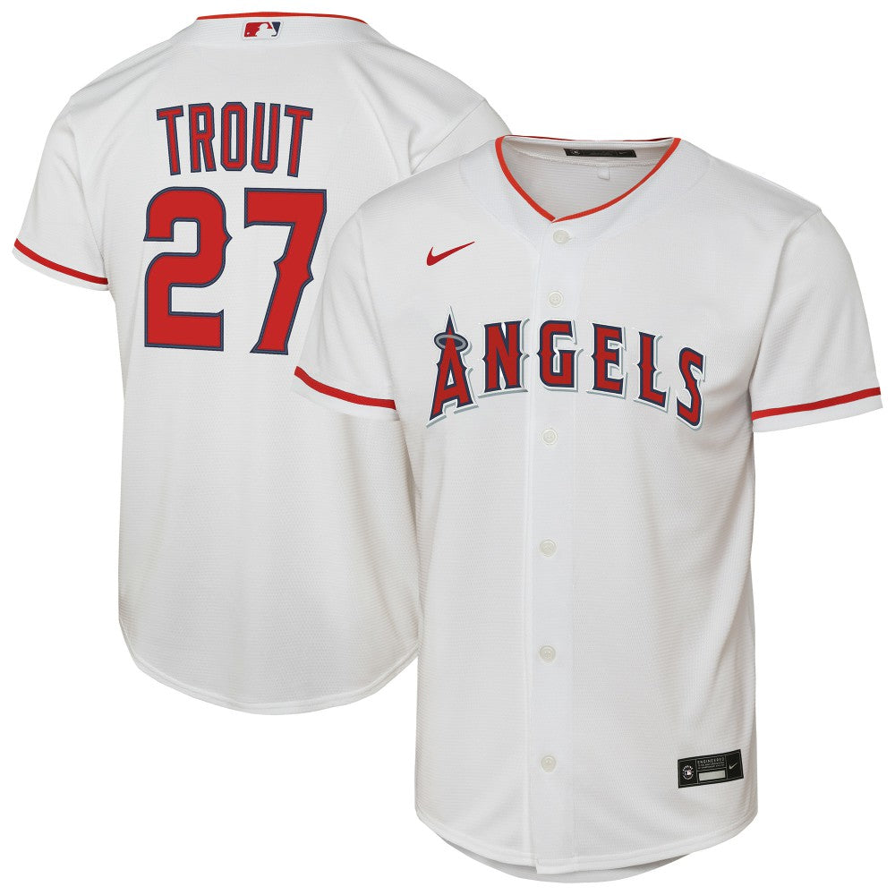 Mike Trout Los Angeles Angels Nike Youth Home Replica Player Jersey | MLB US