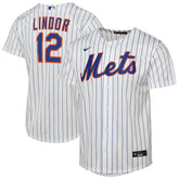 Francisco Lindor New York Mets Youth Home Replica Player Jersey - White