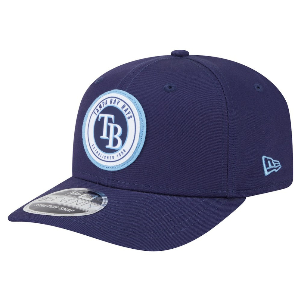 Tampa Bay Rays New Era Circle Patch 9SEVENTY Stretch-Snap Hat | MLB Sale