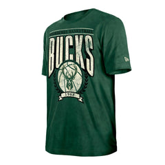 Milwaukee Bucks Throwback Vintage Boxy Mineral Wash T-Shirt For Sale