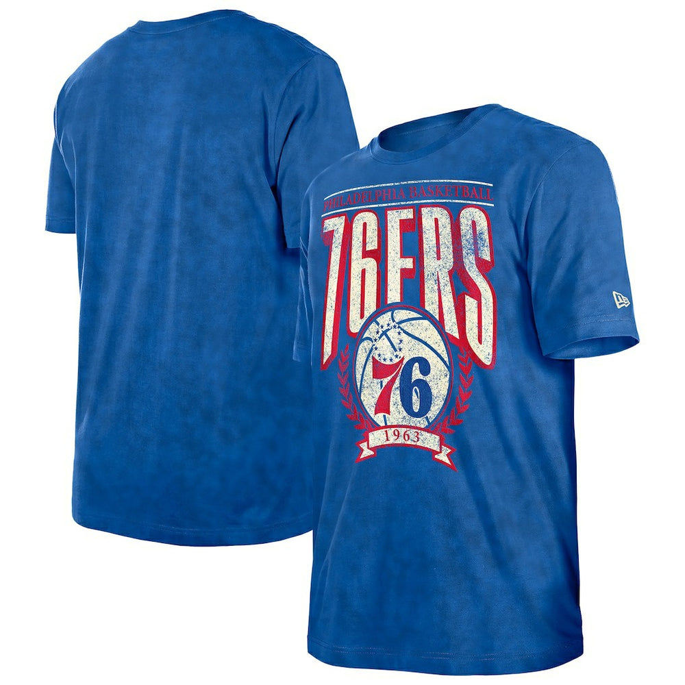 Philadelphia 76ers Throwback Vintage Boxy Mineral Wash T-Shirt Online