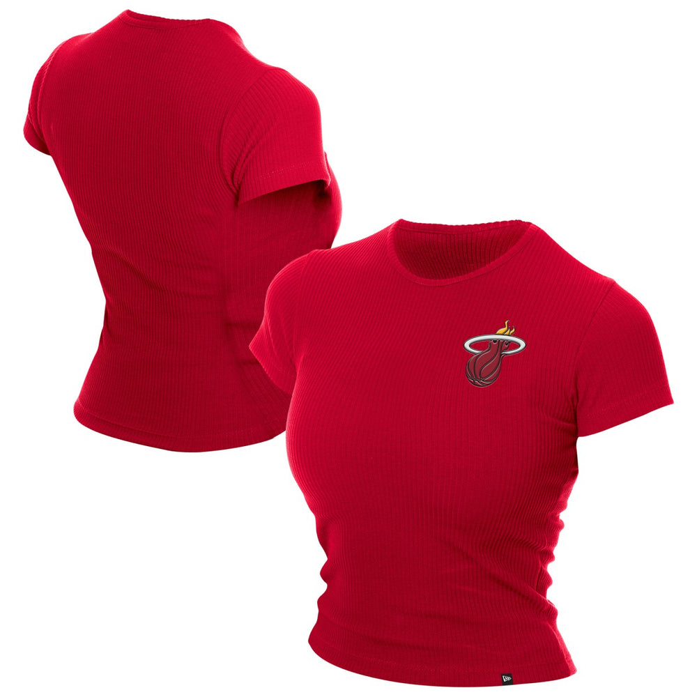 Miami Heat Women's Leisure Collection Baby Doll Cropped T-Shirt Online