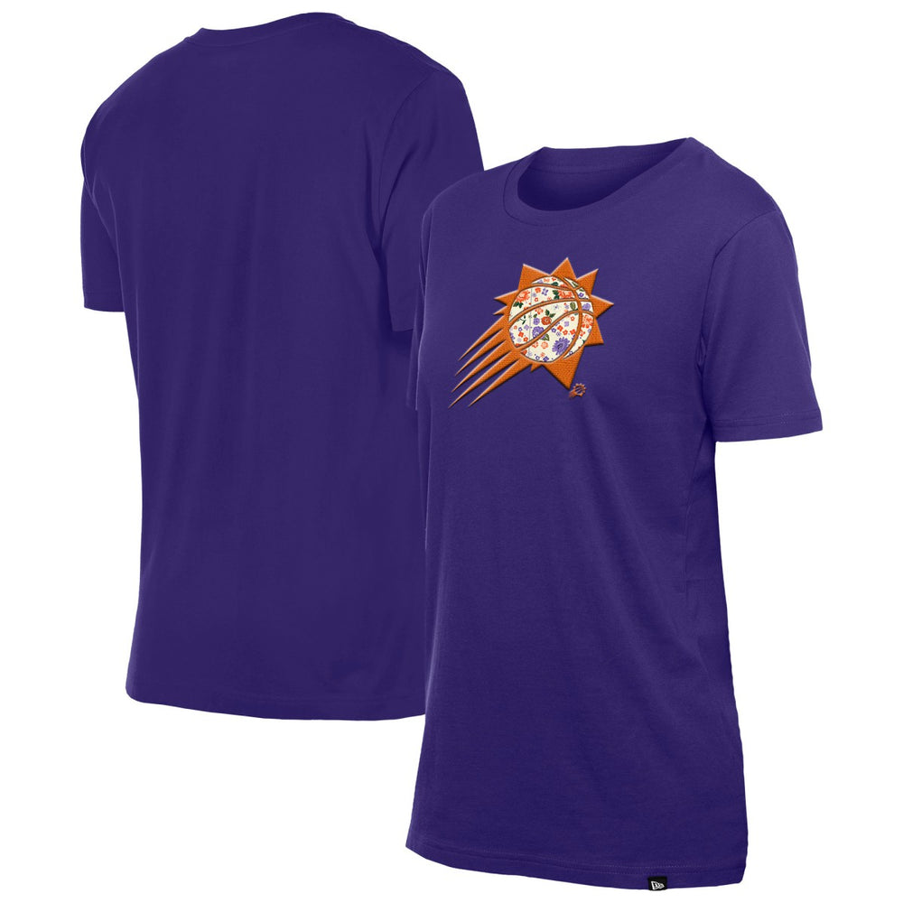 Phoenix Suns Women's Glam Game Flower T-Shirt New