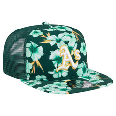 Athletics New Era Adventure Pattern Golfer Trucker Snapback Hat | MLB Near me