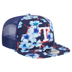Texas Rangers New Era Adventure Pattern Golfer Trucker Snapback Hat | MLB Online