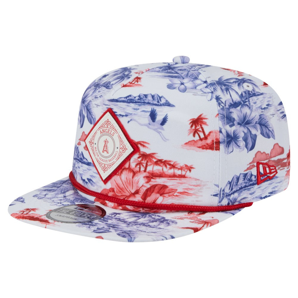 Los Angeles Angels New Era Printed Island Golfer Snapback Hat | MLB Sale