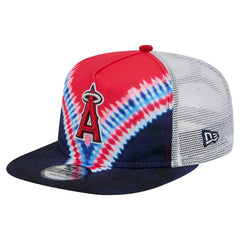 Los Angeles Angels New Era Tie-Dye Golfer Trucker Adjustable Hat | MLB Online