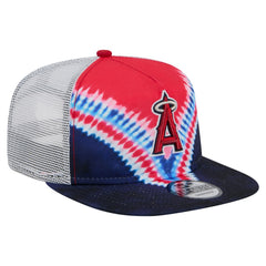 Los Angeles Angels New Era Tie-Dye Golfer Trucker Adjustable Hat | MLB Online