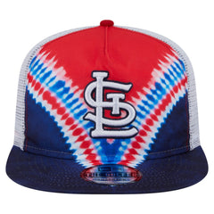 St. Louis Cardinals New Era Tie-Dye Golfer Trucker Adjustable Hat | MLB New