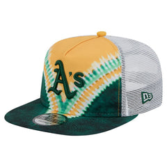 Athletics New Era Tie-Dye Golfer Trucker Adjustable Hat | MLB US