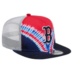 Boston Red Sox New Era Tie-Dye Golfer Trucker Adjustable Hat | MLB On Sale