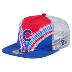 Chicago Cubs New Era Tie-Dye Golfer Trucker Adjustable Hat | MLB Shop
