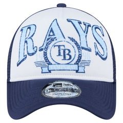 Tampa Bay Rays New Era Distressed 9FORTY A-Frame Adjustable Trucker Hat | MLB Sale