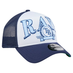 Tampa Bay Rays New Era Distressed 9FORTY A-Frame Adjustable Trucker Hat | MLB Sale