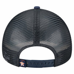 Houston Astros New Era Distressed 9FORTY A-Frame Adjustable Trucker Hat | MLB On Sale