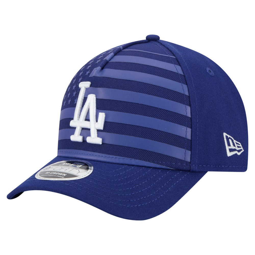 Los Angeles Dodgers New Era American Flag 9FORTY M-Crown A-Frame Adjustable Hat | MLB Online