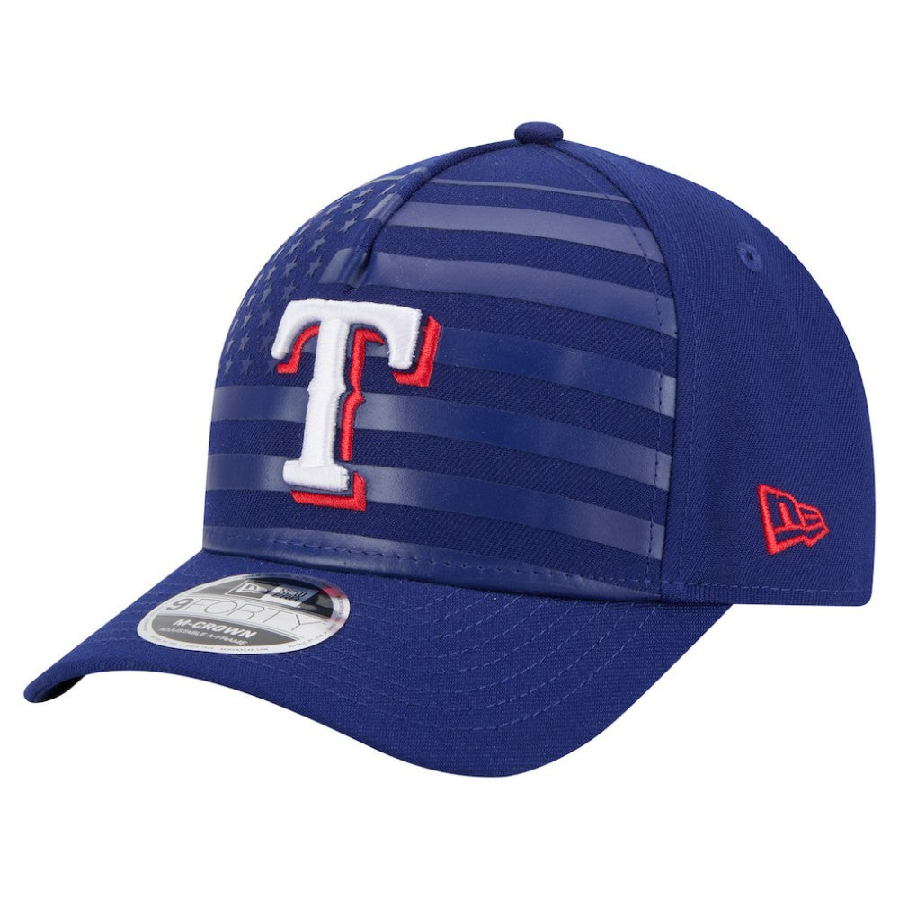 Texas Rangers New Era American Flag 9FORTY M-Crown A-Frame Adjustable Hat | MLB US